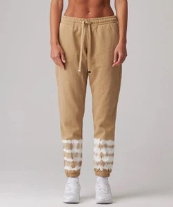 Talentless Sweatpants Womens Medium Heavyweight Tan Tie Dye - Picture 1 of 9