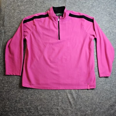 LAUREN RALPH LAUREN ACTIVE  LRL Women's 3XL Hot Pink Black Sweatshirt - Image 1 of 4