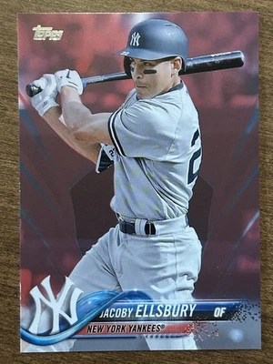 2018 TOPPS MOTHER'S DAY РОЗОВАЯ ПАРАЛЛЕЛЬНАЯ NO557 ДЖАКОБИ ЭЛЛЛСБЕРИ ЯНКИЗ SP NO02/50 - Изображение 1 из 2