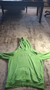 Y2K Nike Faded Green Hoodie Youth Boy's L Hooded Pullover Sweatshirt / Distress - Picture 1 of 13