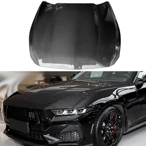 Carbon Fiber Hood for  Ford Mustang 2024+ Front Bonnet Modification by sea - Picture 1 of 6