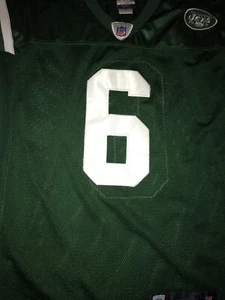 NEW YORK JETS SANCHEZ Jersey By REEBOK Size 48 Sewn Logo #6 - Bild 1 von 5