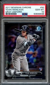 BB - 2017 - Bowman Chrome - Gray Uniform - Yoan Moncada - #50 - 10 GEM MT - Bild 1 von 2