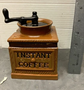 Vintage Ceramic Instant Coffee Canister Decoration not working free shipping - Picture 1 of 7