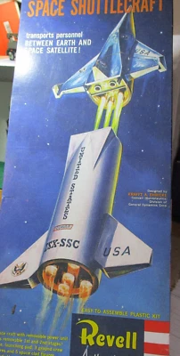 Revell 1996  #H-1828 Convair Space Shuttlecraft Model~BOX w/PARTS & DECALS ONLY - Image 1 of 4