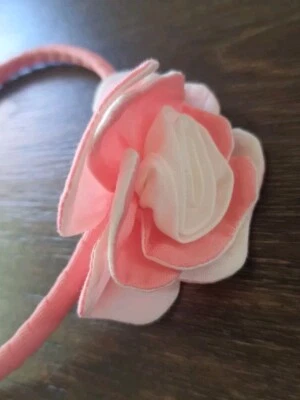 Diadema de Colección Janie And Jack Niñas Talla Única ROSA BLANCO ALGODÓN FLOR DIFÍCIL DE ENCONTRAR Foto 1 de 4
