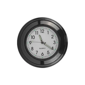 Black 7/8"- 1" Universal Motorcycle Handlebar Mount Dial Clock Watch Dirt bike - Picture 1 of 5