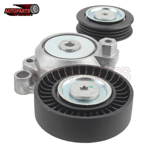Set of 2 Drive Belt Tensioner Assembly Smooth Pulley For 2010 2011 Toyota Camry  - Picture 1 of 12