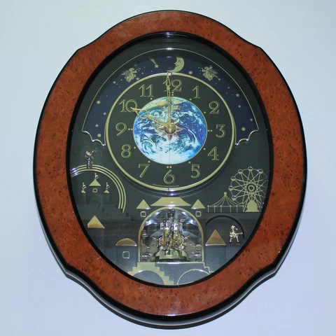 RHYTHM TIMECRACKER PEACEFUL COSMOS Musical Magic SOUND/MOTION CLOCK 4MH751 P/R Cover