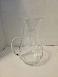 10" Water Or Other Beverages Clear Glass Pitcher - Picture 1 of 9