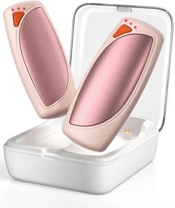 Hand Warmers Rechargeable with Charge Case, 2 Packs 14,000Mah Electric Hand Warm - Picture 1 of 12