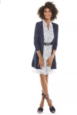 Vestido Camisa CAbi Talla XS Camilla Blanco Verano Negocios Informal Sin Mangas Foto 1 de 4