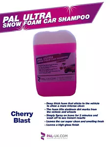 PAL ULTRA CHERRY SNOW FOAM 25L CHAMPÚ CONCENTRADO COCHE - LIMPIEZA MÁS INTENSA - Imagen 1 de 2
