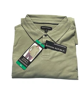 Banana Republic Größe XL, Herren Langarm Luxe Touch Performance Polo, grün. - Bild 1 von 5