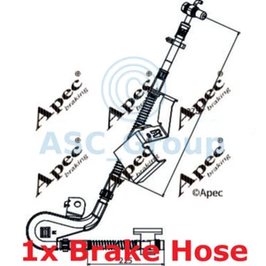 Apec Braking 275mm Disc Brake Caliper Flexible Rubber Hose HOS3939 - Picture 1 of 1