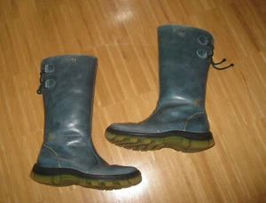 Naturino Rainstep hochwertige Mädchen Lederstiefel, Gr. 33, grüngrau, Neuwertig - Bild 1 von 12