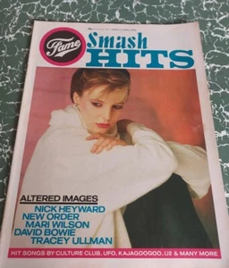 Vintage SMASH HITS Magazine MARCH APRIL 1983 Altered Images New Order Bowie S134 - Imagen 1 de 10
