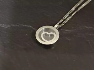 Chopard Anhänger mit Kette 750 Weißgold - Bild 1 von 5