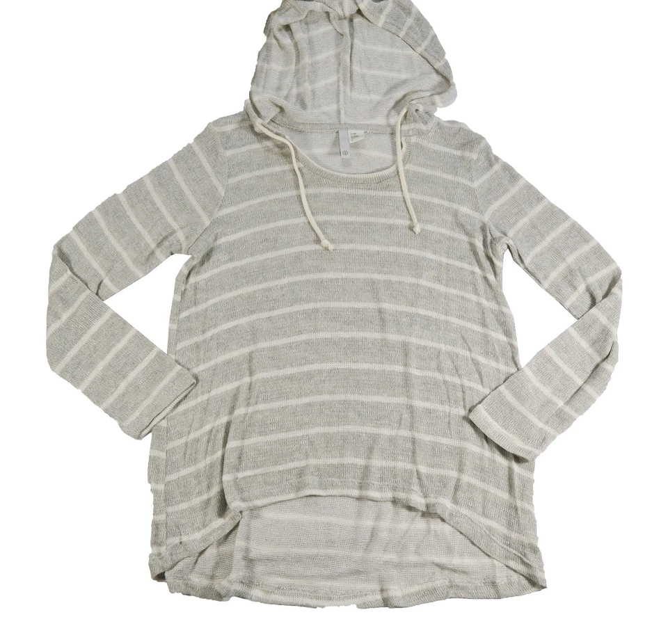 Suéter tejido ligero con capucha a rayas gris blanco Element MONARCH para junior Foto 1 de 1