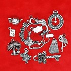 Tibetan Silver Alice in Wonderland Theme Charm Pendant Beads Jewellery Making