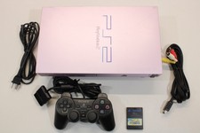 Sony PS2 Fat SAKURA Pink Console Controller AC AV PS 2 Japan Import 2PC115