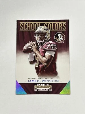 Jameis Winston 2015 Panini Contenders Draft Picks RC #2 SCHOOL COLORS Rookie - Image 1 of 2