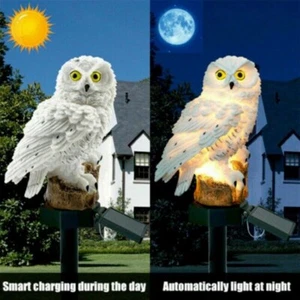 2pcs Solar LED Owl Lights for Garden Yard Landscape Decor Outdoor Lamp - Picture 1 of 17