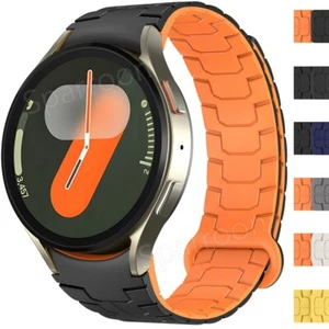 For Samsung Galaxy Watch 7 6 5 4 Classic 5Pro Magnetic Silicone Band Wrist Strap - Picture 1 of 54