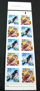 US Booklets Stamp Scott# BK160 Birds MNH P#2111 1988 MNH L678 - Bild 1 von 1