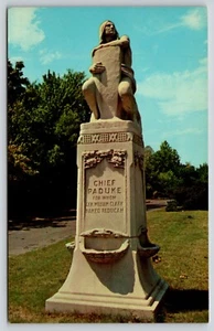 Postal Jefe Paduke Estatua Paducah Kentucky Tribu Chickasaw Nativo Americano - Imagen 1 de 2