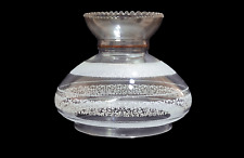 Boccia di vetro Lampadario paralume bianco per Lampada Lume Vintage Foro 12,2 cm