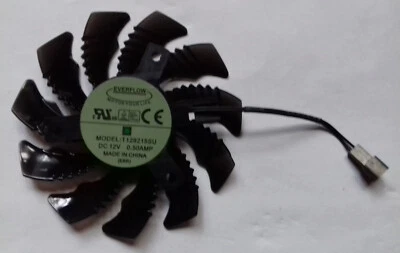 Gigabyte Everflow T129215SU 75mm 2-pin (female) graphics card fan - Image 1 of 2
