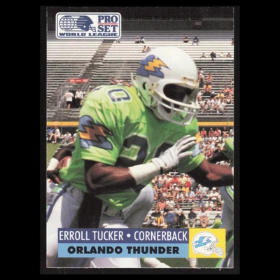 Erroll Tucker #119 1991 Pro Set WLAF Orlando Thunder Football Card NFL NM - Image 1 of 3