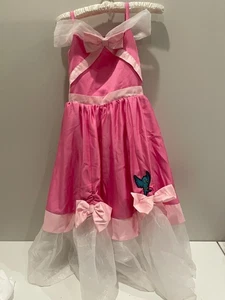 Disney Store Princess Cinderella Costume Girls RARE PINK SZ 7/8 - Picture 1 of 4