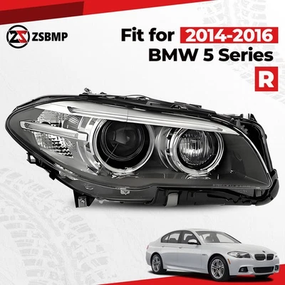 HID/Xenon Headlight W/ AFS For 2014-2016 BMW 5 Series  Passenger Side W/O Bulb Foto 1 de 4