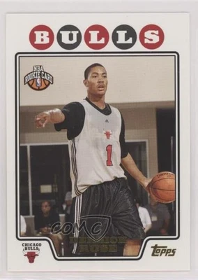 2008-09 Topps Gold Foil Derrick Rose #196 Rookie RC Foto 1 de 2
