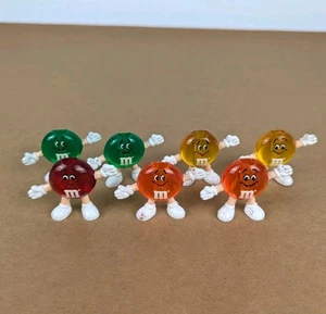 Vintage M & Ms Multi Color Candy Christmas String Lights Covers Set of 7 M&Ms - Picture 1 of 4