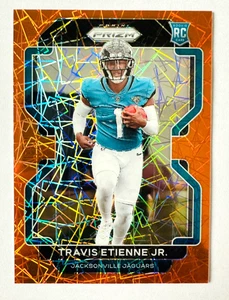 2021 Panini Prizm Travis Etienne Jr. ORANGE Velocity Prizm RC #344 Jaguars! - Picture 1 of 3