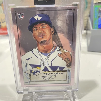 2022 Topps X 1952 Topps by Naturel Wander Franco RC Silver Gum Back Art Card 11A - Image 1 of 2