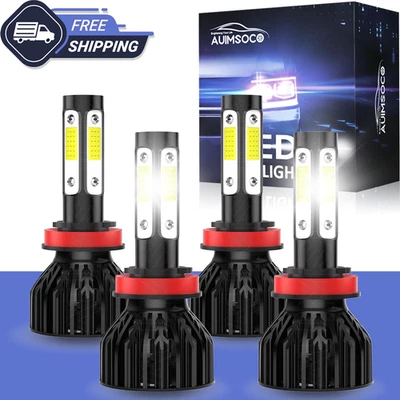 Kit combinado de 4 faros LED 4x haz alto + bajo para Volkswagen Routan 2009 2011-2014 Foto 1 de 4