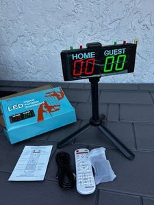 New YZ Black Battery-Powered Scoreboard Timer Clock w/ Buttons (AP) - Picture 1 of 3