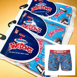 SWAG Boxer Slip Hostess Ding Dongs Uomo XL 38-40 Blu Divertente Uomo Regalo NUOVO - Foto 1 di 5