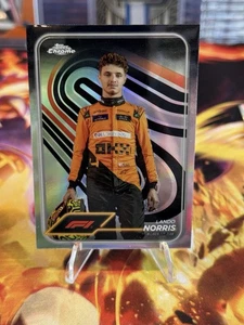2024 F1 Topps Chrome Formula 1 - Lando Norris Refractor Base Portrait Card - Bild 1 von 2