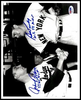 Johnny Podres Bob Turley 8 x 10 Photo Signed Auto PSA/DNA Authenticate ID:441999 - Image 1 of 4