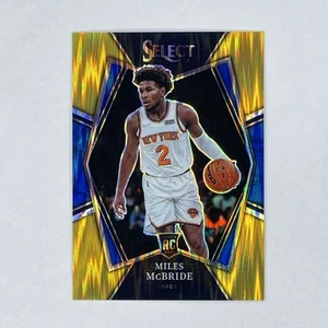 2021-22 Panini Select Gold Flash Prizms Miles McBride RC /10 #157 Knicks - Picture 1 of 2