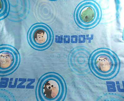  Disney Pixar Toy Story Hoja Doble Plana Azul Madera Buzz Tela Artesanía  Foto 1 de 4