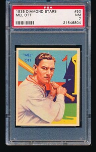 1935 Diamond Stars MEL OTT #50 PSA 7
