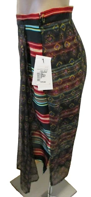 Falda DRIES VAN NOTEN Multicolor Seda Estampado Digital "Serina" 38- NUEVA CON ETIQUETAS $745 Foto 1 de 4