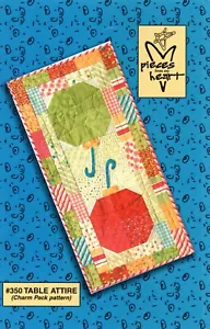 TABLE ATTIRE Charm Pack Christmas Table Runner 18 x 36 #350 Pieces From My Heart - Picture 1 of 3