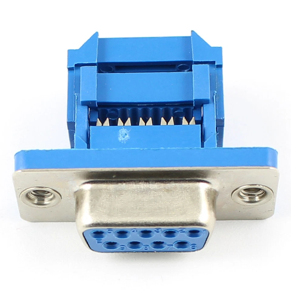 50Pcs D-SUB IDC Type 9 Pin Female Adapter Connector For Flat Cable DB9 - Image 1 of 1